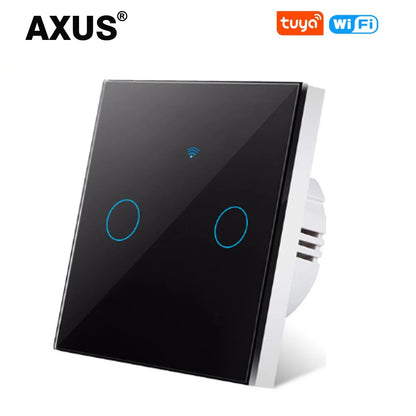 AXUS EU WiFi Smart Light Switches Touch Switch RF433 No Neutral Wire Smart Home Life Tuya App Control Support Alexa Google Home